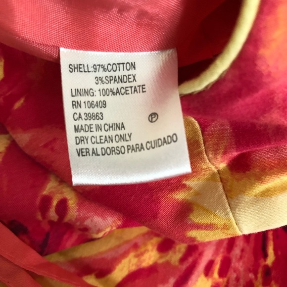 Alex Marie pink yellow floral sleeveless sheath Dress NWOT size 4 - Picture 7 of 8